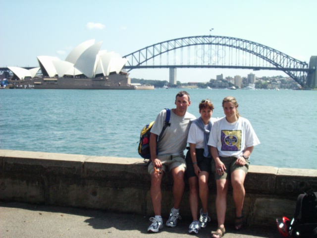 Dan Monika and
      Dagmar in Sydney.
